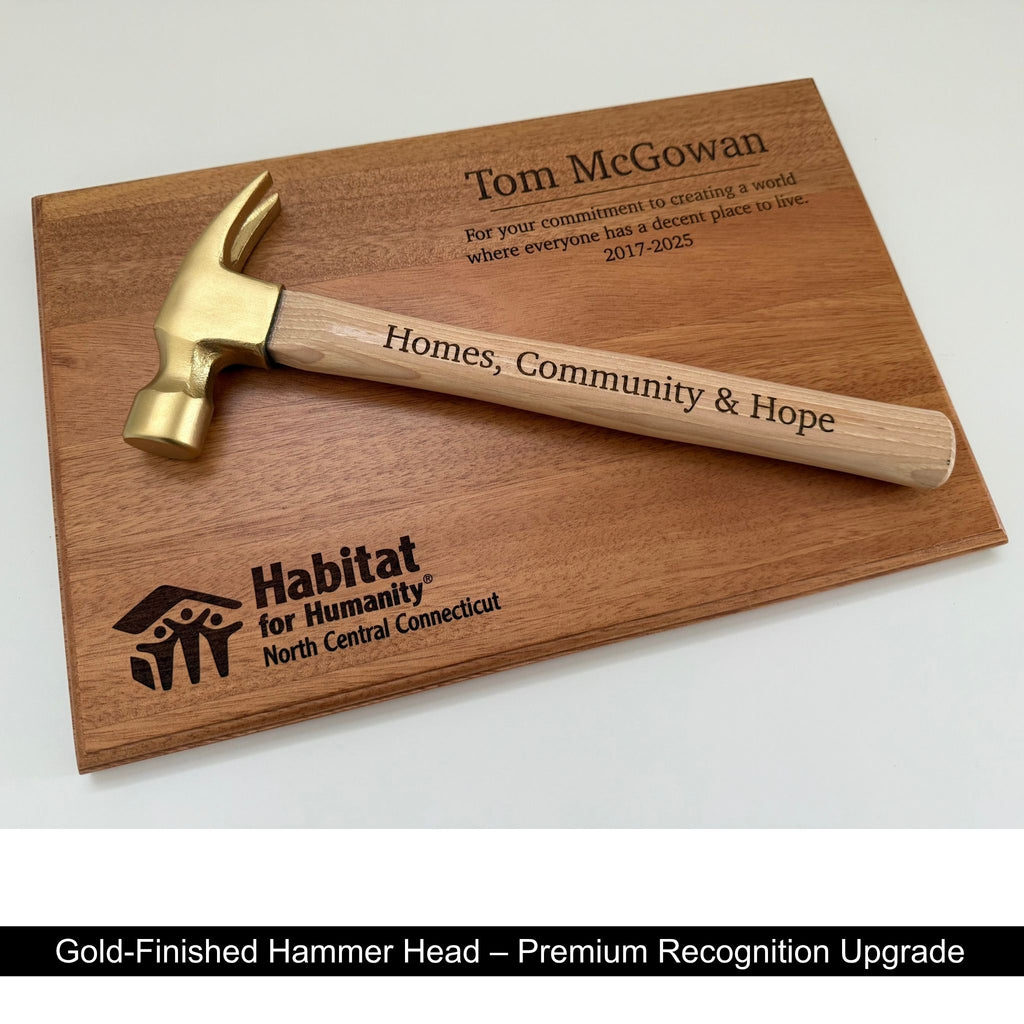 Golden Hammer Plaque Award
