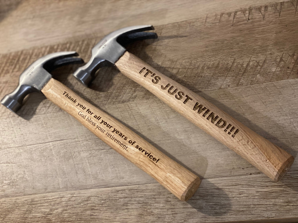 Laser Engraved Personalized Hammer